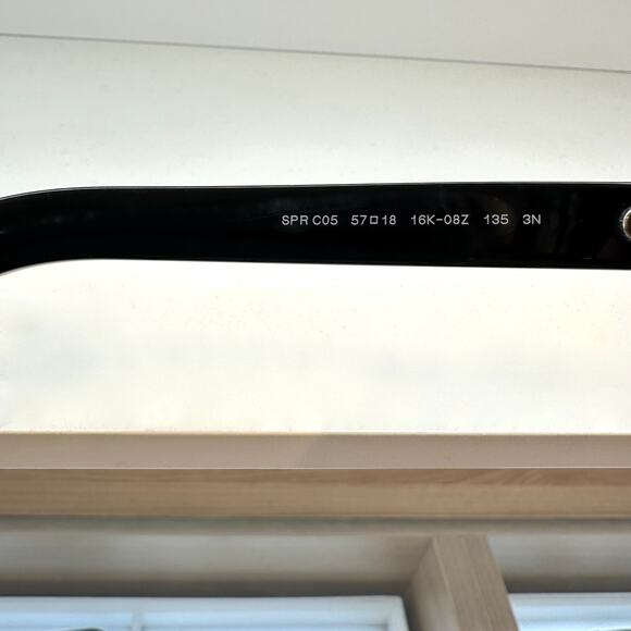 New PRADA Sunglasses PR C05S 16K08Z Black 2025 Collection Aviator Shield Mask - Picture 5 of 9